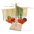 Wholesale Bamboo Wood Pasta Drying Rack Bamboo Collapsible Pasta Rack Healthy Bamboo Spaghetti Dryer Stand_BSCI